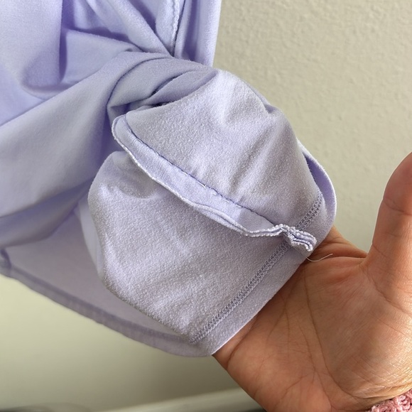 Eileen Fisher Lilac Light Purple Short Sleeve Top Shirt size small - Picture 6 of 9